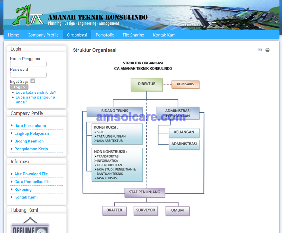 Website Amanah Teknik